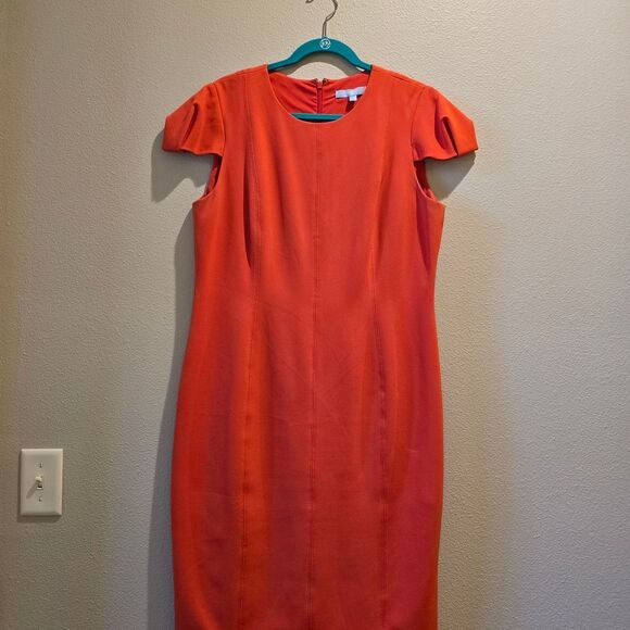 ANTONIO MELANI Bold Red Mini Dress Sz 14 - Picture 1 of 3
